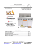 Frymaster BIGLA30 User's Manual