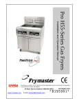 Frymaster Pro H55-Series User's Manual