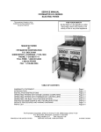 Frymaster H14 Series User's Manual