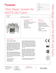 Frymaster FM-B User's Manual