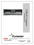 Frymaster cm45 s User's Manual
