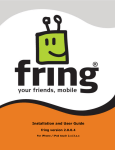 Fring for iPhone and iPod Touch - 2.0.0.4 User Guide