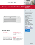 Frigidaire FRP12PTT2A Product Specifications Sheet