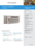 Frigidaire FRA084ZU1 Product Specifications Sheet