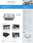 Frigidaire FPPG12K7MS Product Specifications Sheet