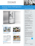 Frigidaire FPHF2399PF Product Specifications Sheet