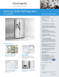 Frigidaire FPHC2399PF Product Specifications Sheet