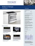 Frigidaire FPES3085K F User's Manual