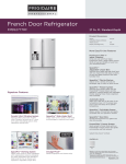 Frigidaire FPBS2777RF Product Specifications Sheet