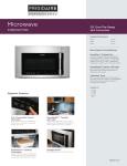 Frigidaire FPBM3077RF Product Specifications Sheet