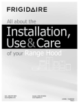 Frigidaire FHWC3040MS Installation Instructions
