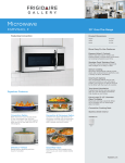 Frigidaire FGMV154CLF Product Specifications Sheet