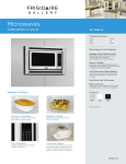 Frigidaire FGMO205KB Product Specifications Sheet