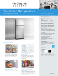 Frigidaire FGHT2046QF Product Specifications Sheet