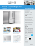 Frigidaire FGHN2866PE Product Specifications Sheet