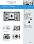 Frigidaire FGGC3645QB Product Specifications Sheet