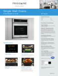 Frigidaire FGEW3065PB Product Specifications Sheet