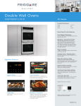 Frigidaire FGET3065PB Product Specifications Sheet