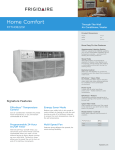 Frigidaire FFTH0822Q1 Product Specifications Sheet