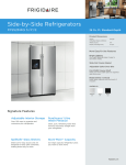 Frigidaire FFSS2614QE Product Specifications Sheet