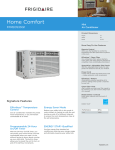 Frigidaire FFRE0533Q1 Product Specifications Sheet