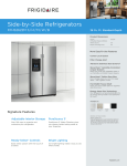 Frigidaire FFHS2622MB Product Specifications Sheet