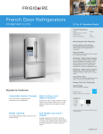 Frigidaire FFHB2740PE Product Specifications Sheet