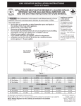 Frigidaire FFGC3010QB Installation Instructions