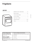 Frigidaire 134508100A User's Manual