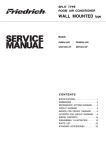 Friedrich MR30C3F User's Manual