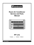 Friedrich KP05A10 KP06A10 User's Manual