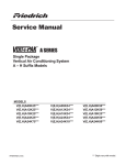 Friedrich H)A09K25 User's Manual
