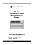 Friedrich UE12C33 User's Manual