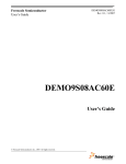 Freescale Semiconductor DEMO9S08AC60E User's Manual