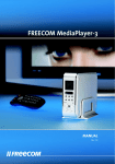 Freecom Technologies MediaPlayer3 User's Manual