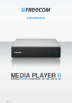 Freecom Technologies Media Player II User's Manual