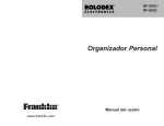 Franklin Rolodex RF-8003 User's Manual