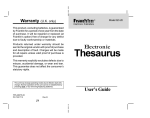 Franklin QC-20 User's Manual