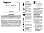 Franklin KJV570 User's Manual