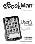 Franklin EBOOKMAN EBM-900 User's Manual