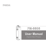 Foxda Tech FM-6606 User's Manual