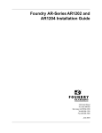 Foundry Networks AR1202 User's Manual