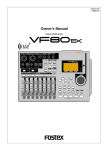 Fostex VF80EX User's Manual