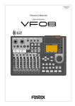 Fostex VF08 User's Manual