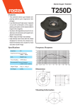 Fostex dome tweeter User's Manual