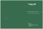 Foster 7170 052 User's Manual
