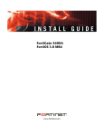 Fortinet FortiGate 3600A User's Manual