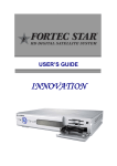Fortec Satellite TV System Innovation User's Manual