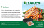 FoodSaver V2222 User's Manual