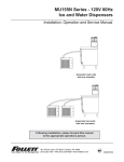 Follett MU155N Series User's Manual